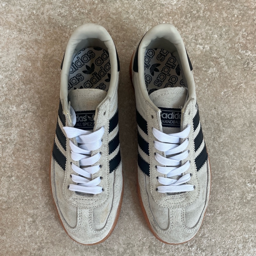 Women’s White and Black Adidas Spezials